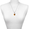 Resin Vanilla Cupcake with Chocolate Frosting - Silver Plated Twist Rope Bead Charm Dangle with Mini Year 2025 as a necklace pendant