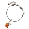 Resin Buddha Head - Silver Plated Twist Rope Bead Charm Dangle with Mini Year 2025 on a large hole bead bracelet Jewelry Ideas and Examples