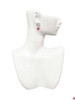 Acrylic Pink "Dream On / Bite Me" Heart - Filigree Heart Post Earrings