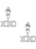 Silver Plated XOXO - Filigree Heart Post Earrings