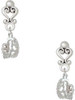 Silver Plated 3-D Tiara - Filigree Heart Post Earrings