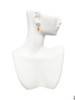 Silver Plated Christmas Lights - Hot Orange Resin - Filigree Heart Post Earrings