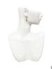 Silver Plated Christmas Lights - Hot Yellow Resin - Filigree Heart Post Earrings