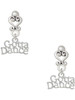 Silver Plated Gotta Dance - Filigree Heart Post Earrings