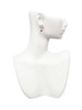 Silver Plated I Heart My Cat - Filigree Heart Post Earrings
