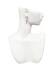 Silver Plated Flamingo with Dangle Legs - Filigree Heart Post Earrings