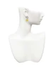Silver Plated Medium Translucent Yellow Paw - Filigree Heart Post Earrings