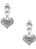 Silver Plated Follow Your Heart - Filigree Heart Post Earrings