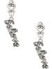 Silver Plated Crystal Script ''Believe'' - Filigree Heart Post Earrings