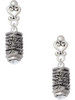 Silver Plated Cherry Blossom Chinese Lantern - Filigree Heart Post Earrings