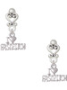 Silver Plated I 'Heart' Fastpitch - Filigree Heart Post Earrings
