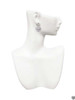 Silver Plated Mom Rocks on AB Crystal Heart - Filigree Heart Post Earrings