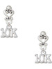 Silver Plated 10 K Run - Filigree Heart Post Earrings