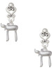Silver Plated Chai - Filigree Heart Post Earrings