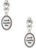 Silver Plated Lord Guide Me - Filigree Heart Post Earrings