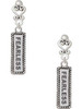 Silver Plated Fearless - Filigree Heart Post Earrings