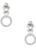 Silver Plated Never Give Up Infinity Ring - Filigree Heart Post Earrings