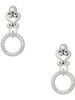 Silver Plated Coach Eternity Ring - Filigree Heart Post Earrings