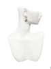 Silver Plated Domed Music - Piano - Filigree Heart Post Earrings