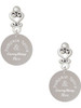 Stainless Steel Pumpkin Spice and Everything Nice Disc - Filigree Heart Post Earrings