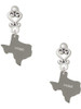 Stainless Steel Home is Texas - Filigree Heart Post Earrings