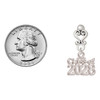 Silver Plated Class of 2028 - Filigree Heart Post Earrings