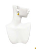 Resin Large 3-D Happy Face - Filigree Heart Post Earrings