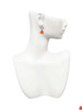 Resin Funny Boo! Pumpkin - Filigree Heart Post Earrings