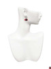 Resin Red & Black Ladybug Sweetie - Filigree Heart Post Earrings