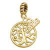 Gold-tone Tree of Life Cutout - Gold-tone Plated Twist Rope Bead Charm Dangle with Mini Year 2026
