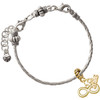 Gold-tone Medium Infinity Sign - Gold-tone Plated Twist Rope Bead Charm Dangle with Mini Year 2026