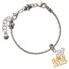 Gold-tone Class of 2025 - Gold-tone Plated Twist Rope Bead Charm Dangle with Mini Year 2026
