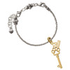 Gold-tone Open Paw Key - Gold-tone Plated Twist Rope Bead Charm Dangle with Mini Year 2026