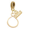 Gold-tone Infinity Loop - Gold-tone Plated Twist Rope Bead Charm Dangle with Mini Year 2026