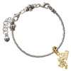Gold-tone Mini 3-D Elephant - Gold-tone Plated Twist Rope Bead Charm Dangle with Mini Year 2026