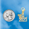 Gold-tone Class of 2023 - Gold-tone Plated Clip on Charm with Mini Year 2026 Jewelry Ideas and Examples