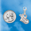 Silver Plated Class of 2024 Heart - Silver Plated Clip on Charm with Mini Year 2026 Jewelry Ideas and Examples