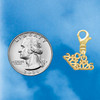 Gold-tone Mini Year 2026 - Gold-tone Plated Clip on Charm with Mini Year 2026 Jewelry Ideas and Examples