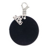Acrylic 1 1/8" Disc Black - Silver Plated Clip on Charm with Mini Year 2026: Year to Remember Jewelry Gift - Celebrations