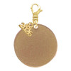 Acrylic 1 1/8" Disc Gold-tone - Gold-tone Plated Clip on Charm with Mini Year 2026: Year to Remember Jewelry Gift - Celebrations