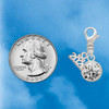 10mm Clear Crystal Drop - Silver Plated Clip on Charm with Mini Year 2026 Jewelry Ideas and Examples