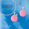 Acrylic 1" Disc Shimmer Red - Silver Plated Clip on Charm with Mini Year 2026