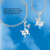 Acrylic Small Clear Skull - Silver Plated Clip on Charm with Mini Year 2026