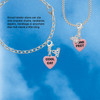 Acrylic Pink "Cool Cat / Purr Fect" Heart - Silver Plated Clip on Charm with Mini Year 2026