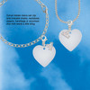 Acrylic 1" Shimmer White Heart - Silver Plated Clip on Charm with Mini Year 2026