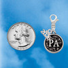 Silver Plated Medical Assistant Caduceus Seal - PA - Silver Plated Clip on Charm with Mini Year 2026 Jewelry Ideas and Examples