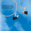 Acrylic Black Megaphone - Silver Plated Clip on Charm with Mini Year 2026