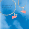 Acrylic Pink Megaphone - Silver Plated Clip on Charm with Mini Year 2026