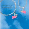 Acrylic Hot Pink Megaphone - Silver Plated Clip on Charm with Mini Year 2026