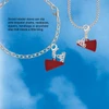Acrylic Maroon Megaphone - Silver Plated Clip on Charm with Mini Year 2026